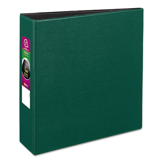 DURABLE VIEW BINDER W/DURAHING AND SLANT RINGS - GREEN