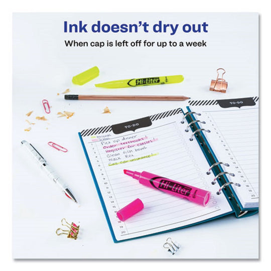 HI-LITER HIGHLIGHTER VALUE PACK, DESK/PEN STYLE COMBO - ASSORTED INK COLORS