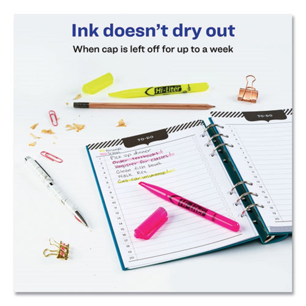 HI-LITER HIGHLIGHTER VALUE PACK, DESK/PEN STYLE COMBO - ASSORTED INK COLORS