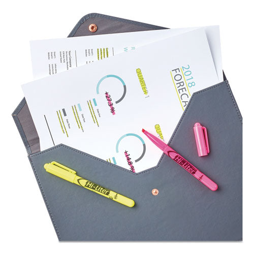 HI-LITER HIGHLIGHTER VALUE PACK, DESK/PEN STYLE COMBO - ASSORTED INK COLORS