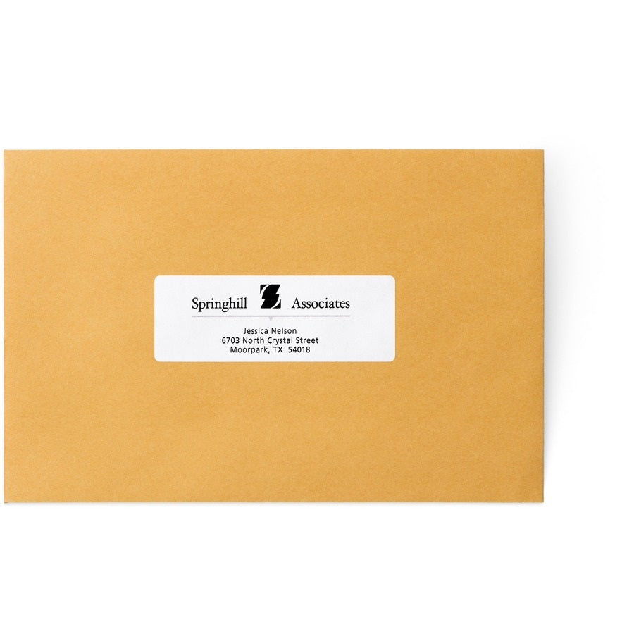 DOT MATRIX  PRINTER MAILING LABELS, PIN-FED PRINTERS - WHITE