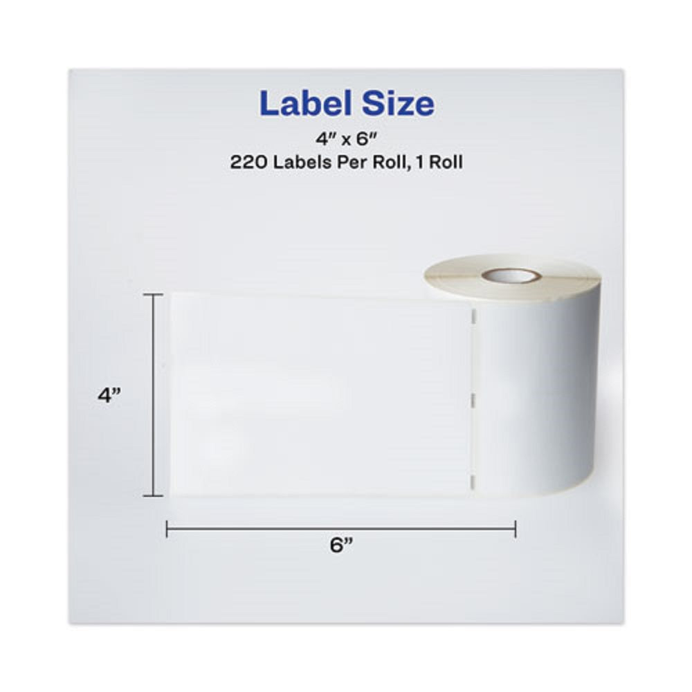 MULTIPURPOSE THERMAL LABELS - WHITE - 220/ROLL