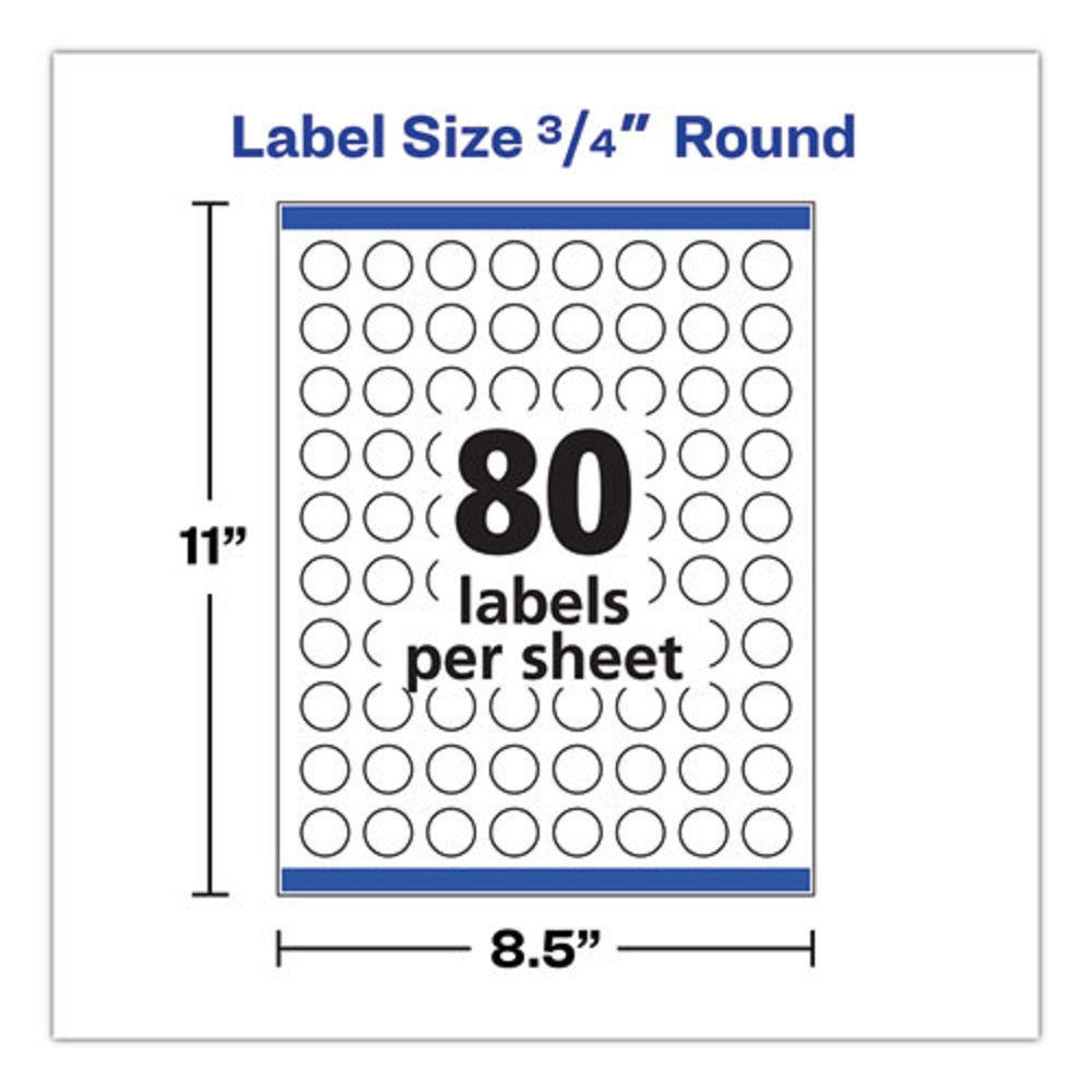 PRINTABLE SELF ADHESIVE PERMANENT ID LABELS W/ SURE FEED - WHITE