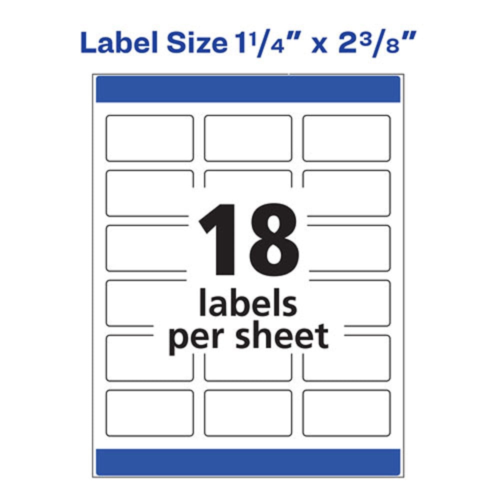 DISSOLVABLE LABELS LABELS W/ SURE FEED - WHITE