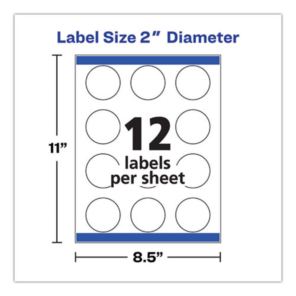 DISSOLVABLE LABELS W/ SURE FEED TECHNOLOGY - WHITE