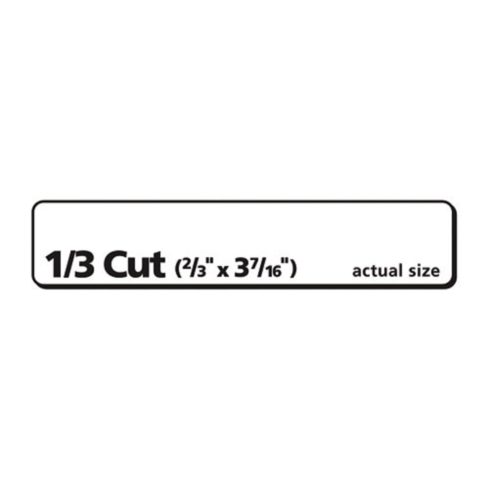 ECOFRIENDLY PERMANENT FILE FOLDER LABELS - WHITE