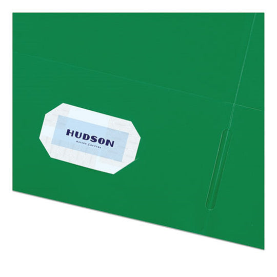 LETTER POCKET FOLDER - 11 x 8.5 - GREEN