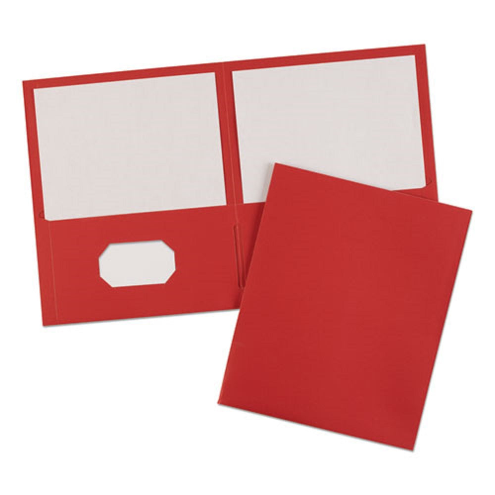 TWO-POCKET FOLDER - RED