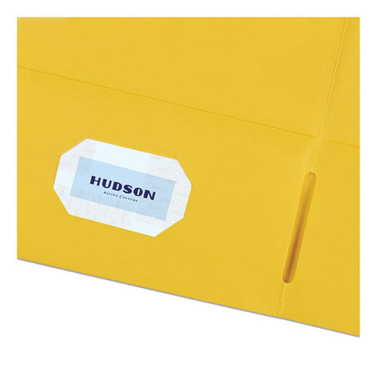 LETTER 2-POCKET FOLDER - YELLOW