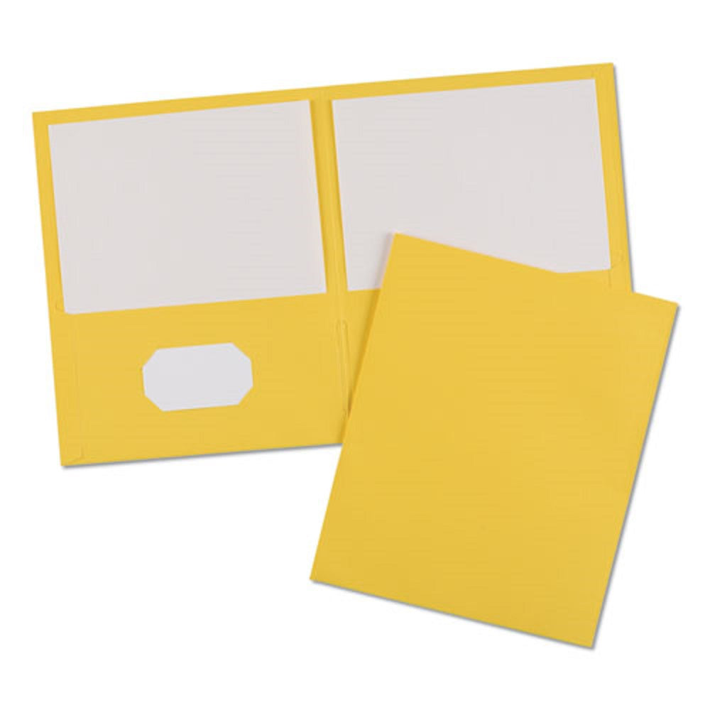 LETTER 2-POCKET FOLDER - YELLOW