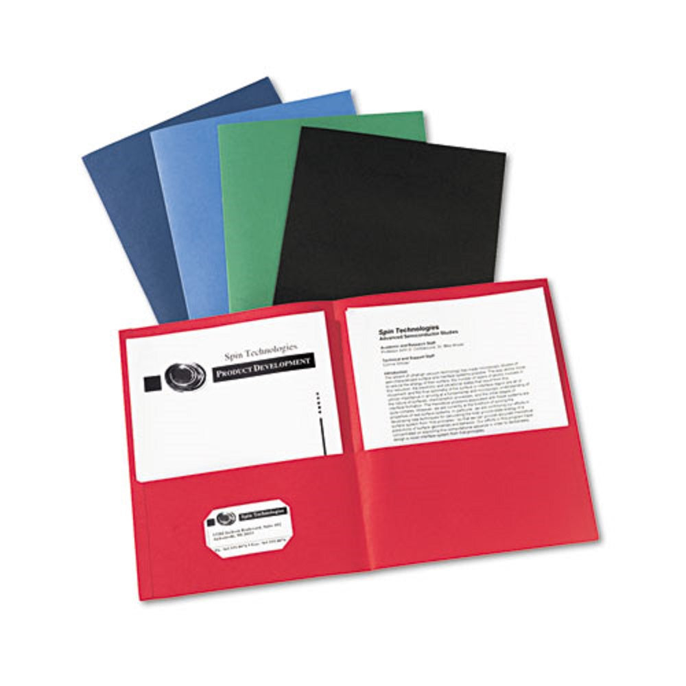 TWO POCKET FOLDER - ASSORTED COLORS