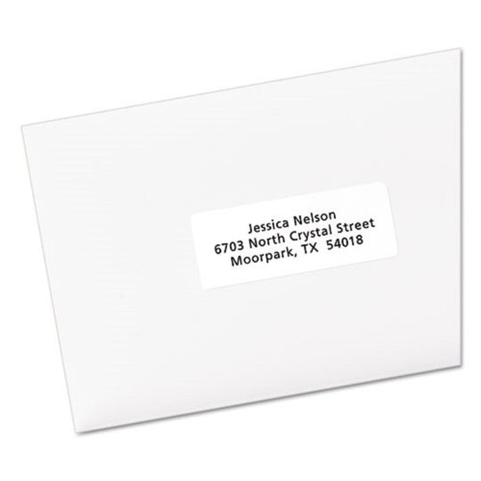 ECOFRIENDLY MAILING LABELS - INKJET/LASER PRINTERS - WHITE