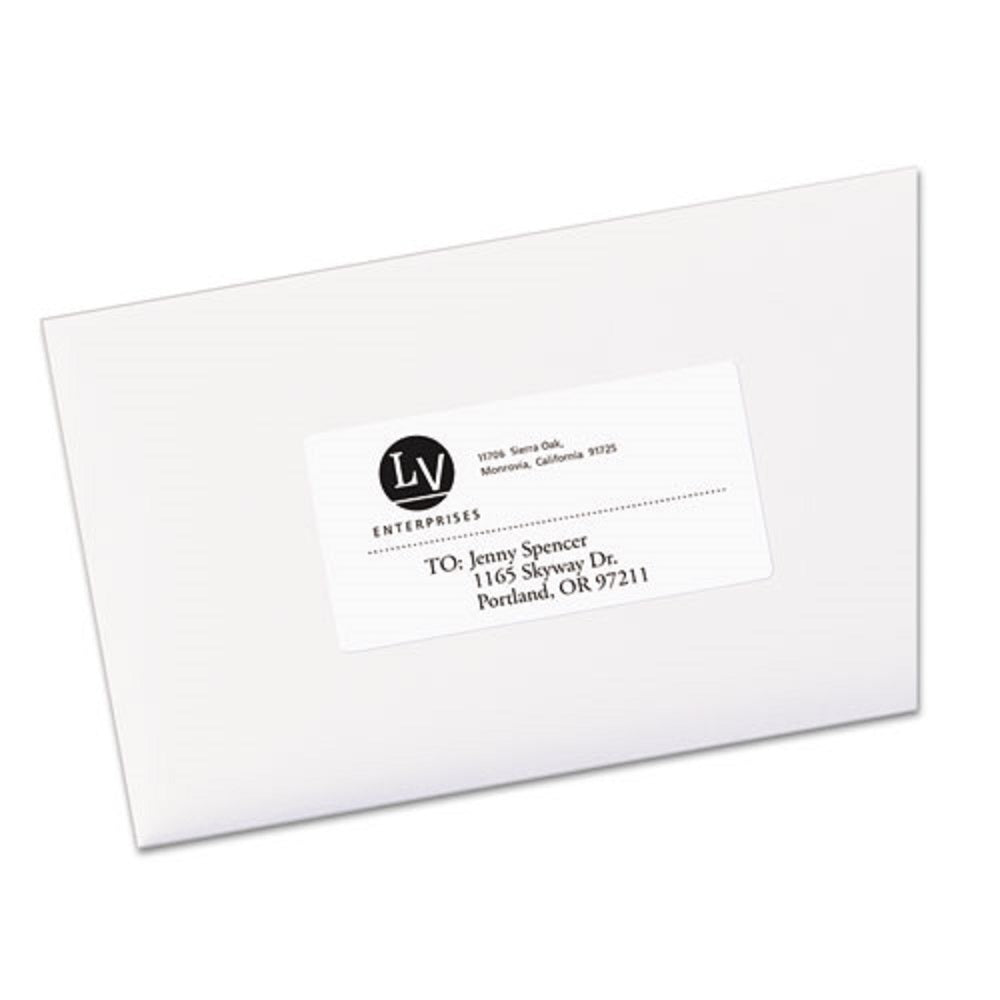 ECOFRIENDLY MAILING LABELS - INKJET/LASER PRINTERS - WHITE