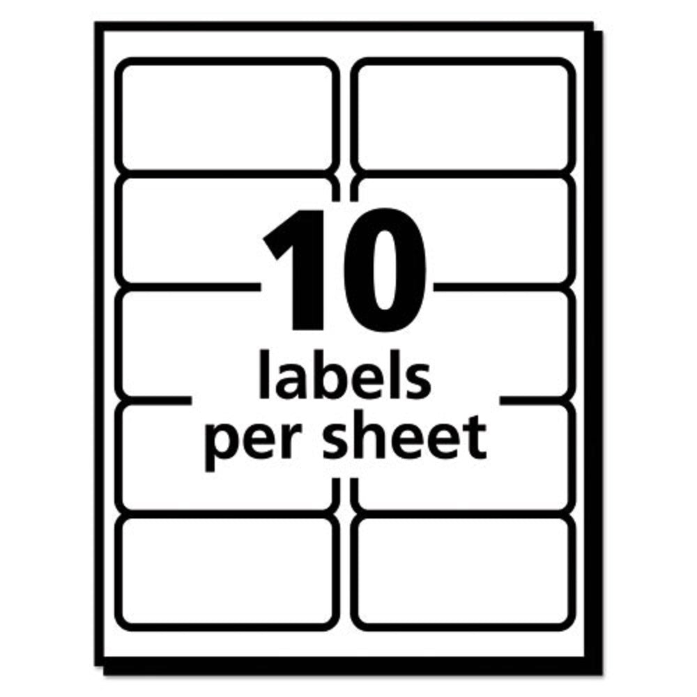 ECOFRIENDLY MAILING LABELS - INKJET/LASER PRINTERS - WHITE