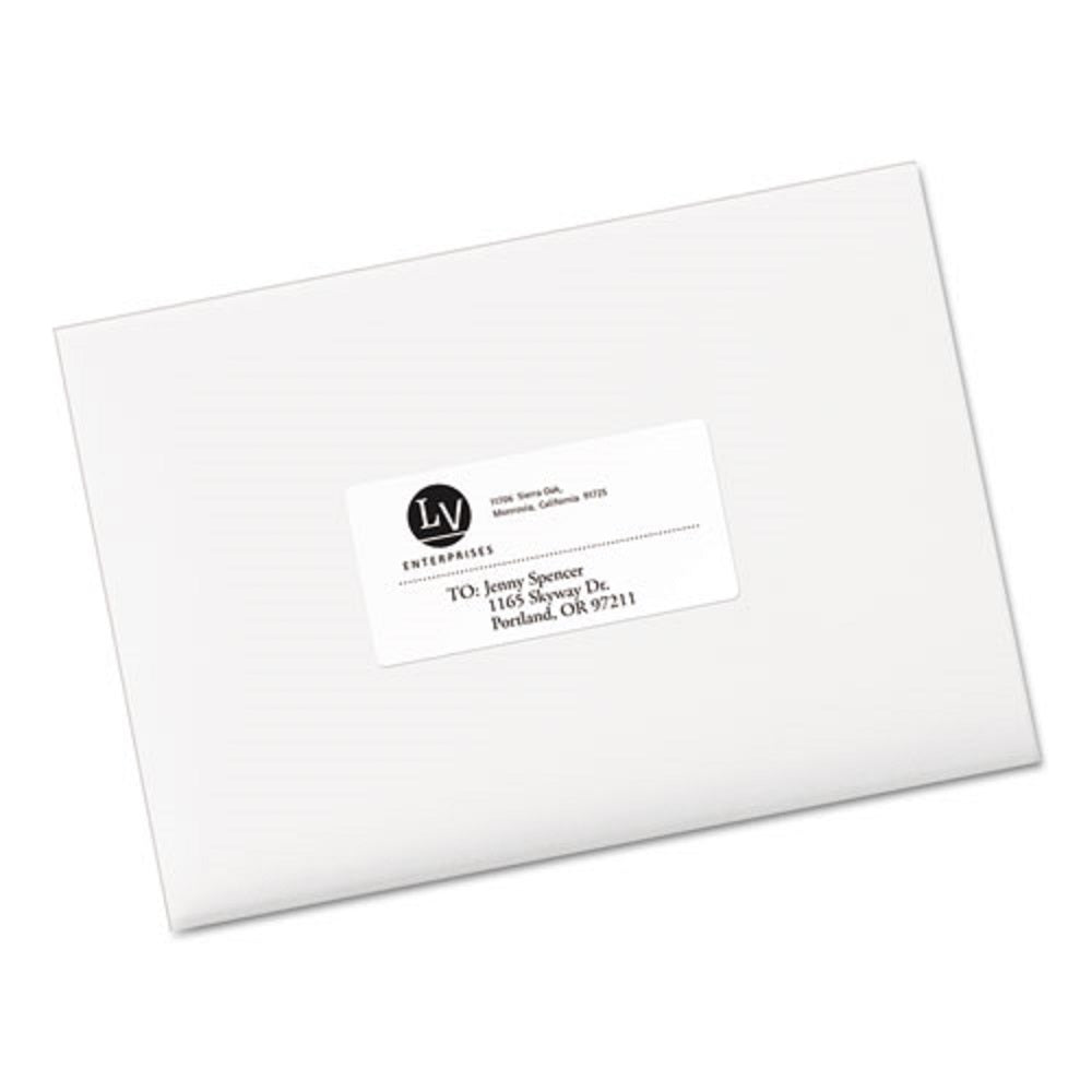 ECOFRIENDLY MAILING LABELS, INKJET/ LASER PRINTERS - WHITE