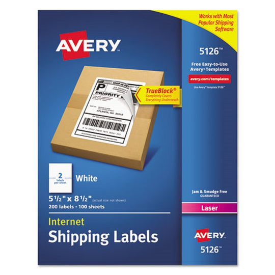 SHIPPING LABELS - WHITE