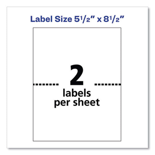 SHIPPING LABELS - WHITE