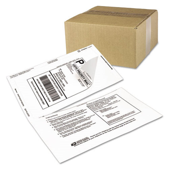 SHIPPING BABELS W/ PAPER RECEIPT & TRUE BLOCK TECHNOLOGY, INKJET/ LASER PRINTERS - WHITE