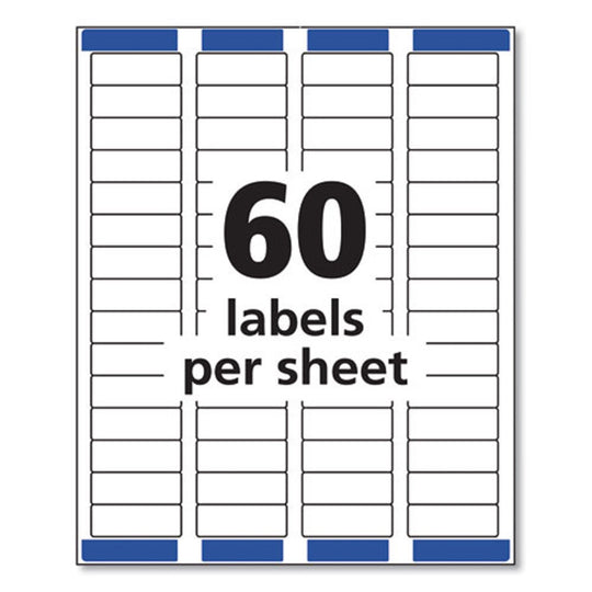 EASY PEEL ADDRESS LABELS W/ SURE FEED TECHNOLOGY, LASER PRINTERS - WHITE