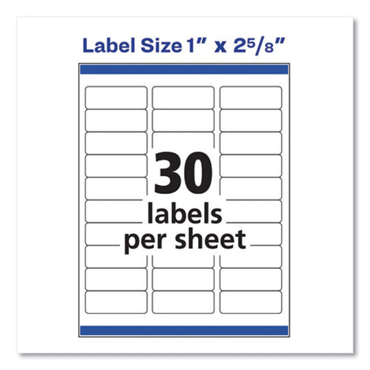 REPOSITIONABLE ADDRESS LABELS W/ SUREFEED - LASER  - WHITE