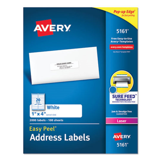 EASY PEEL ADDRESS LABELS W/ SURE FEED TECHNOLOGY