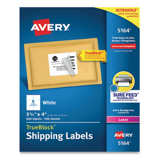 AVERY EASY PEEL WHITE SHIPPING LABELS