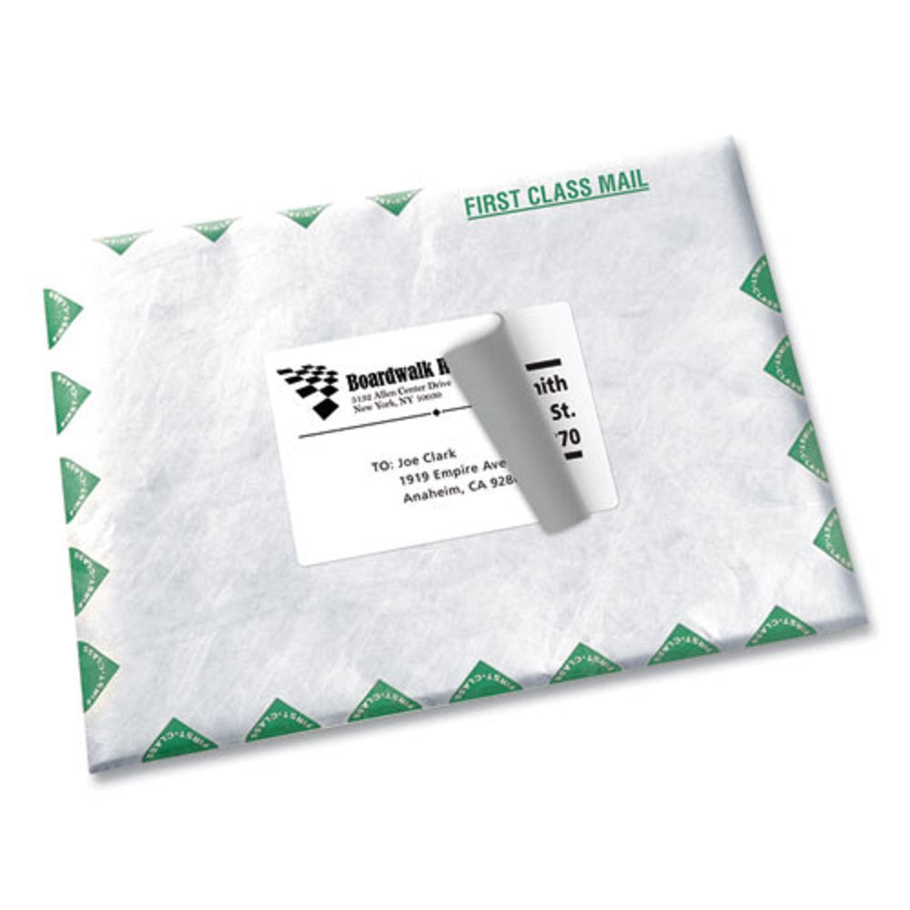 SHIPPING LABELS W/ TRUEBLOCK TECHNOLOGY - LASER PRINTERS - WHITE