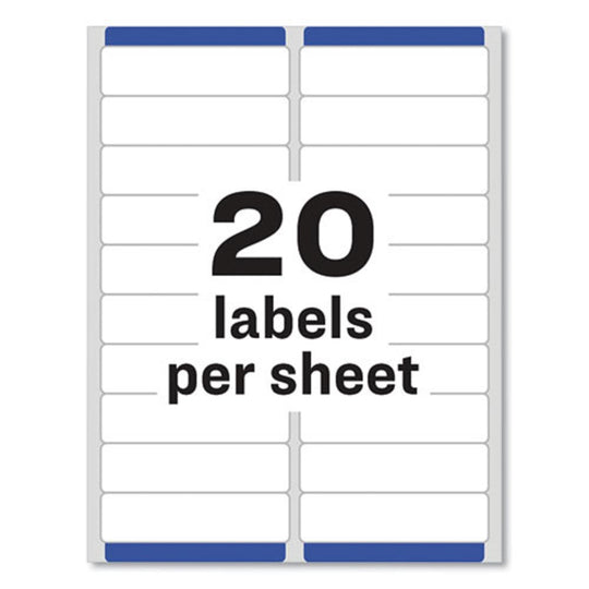 EASY PEEL WHITE ADDRESS LABELS W/SURE FEED TECHNOLOGY, LASER PRINTERS - WHITE