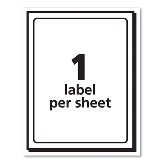 SHIPPING LABELS W/ TRUEBLOCK TECHNOLOGY, INKJET/LASER PRINTERS - WHITE