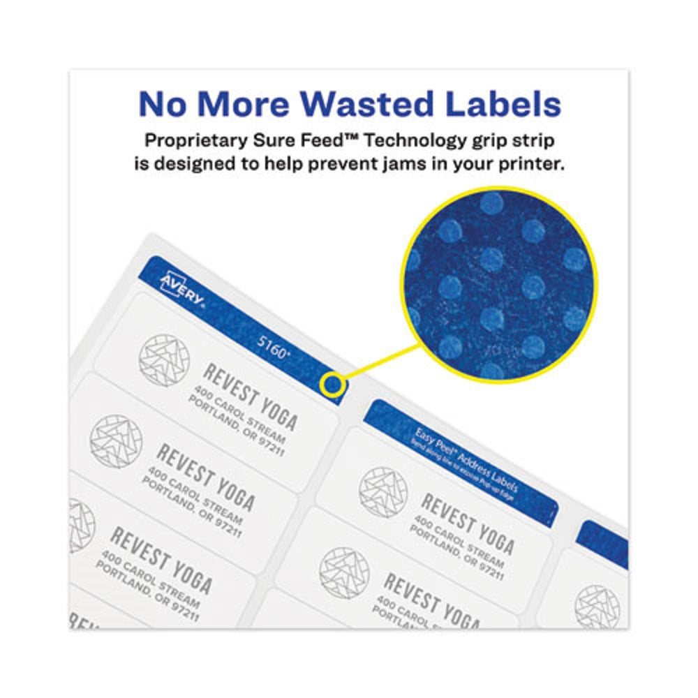 ROUND HIGH VISIBILITY LABELS - 1 2/3" DIAMETER - WHITE