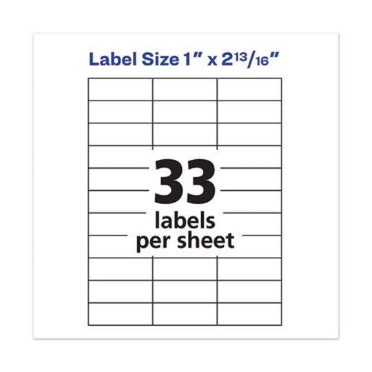 COPIER MAILING LABELS, COPIERS - WHITE