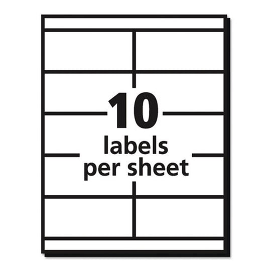 COPIER MAILING LABELS - WHITE