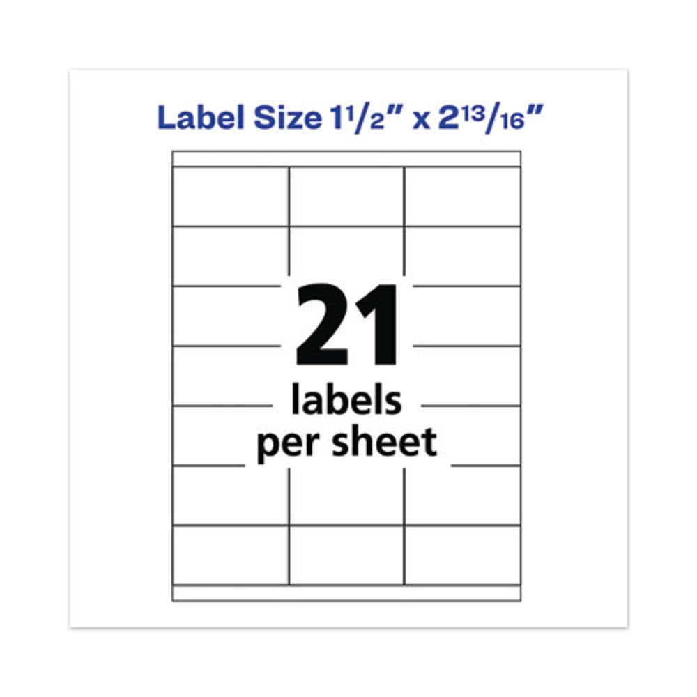 COPIER MAILING LABELS - WHITE