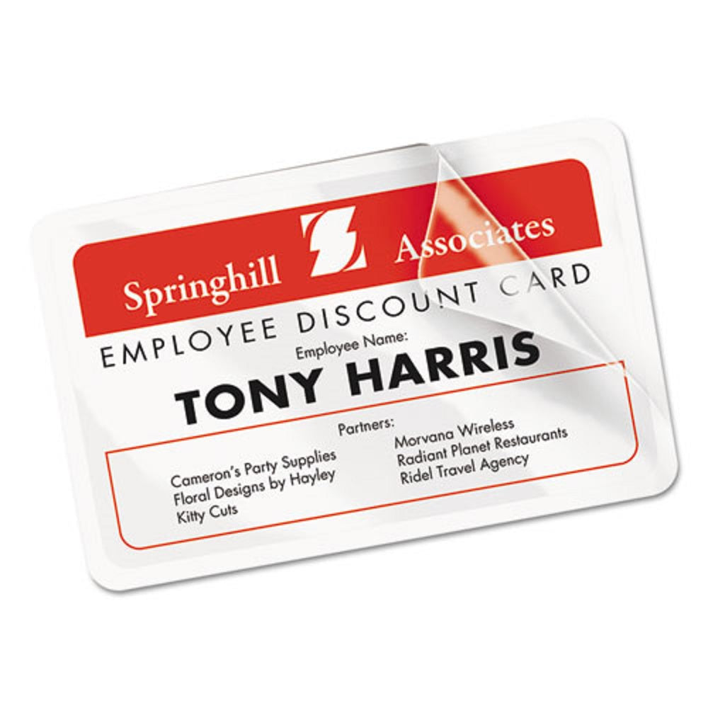 LAMINATED ID CARDS, LASER/ INKJET PRINTERS - WHITE