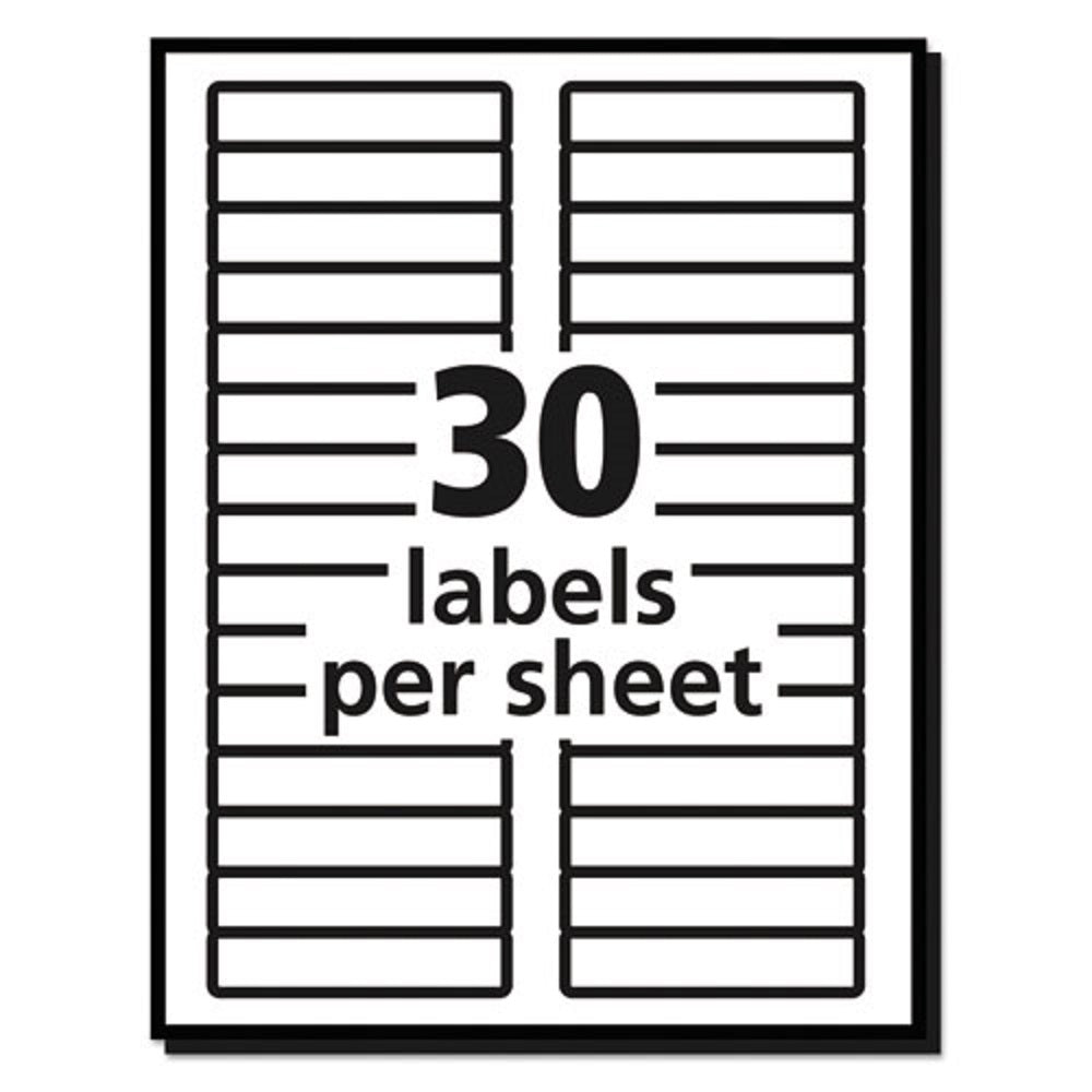 AVERY TRUEBLOCK FILE FOLDER LABELS