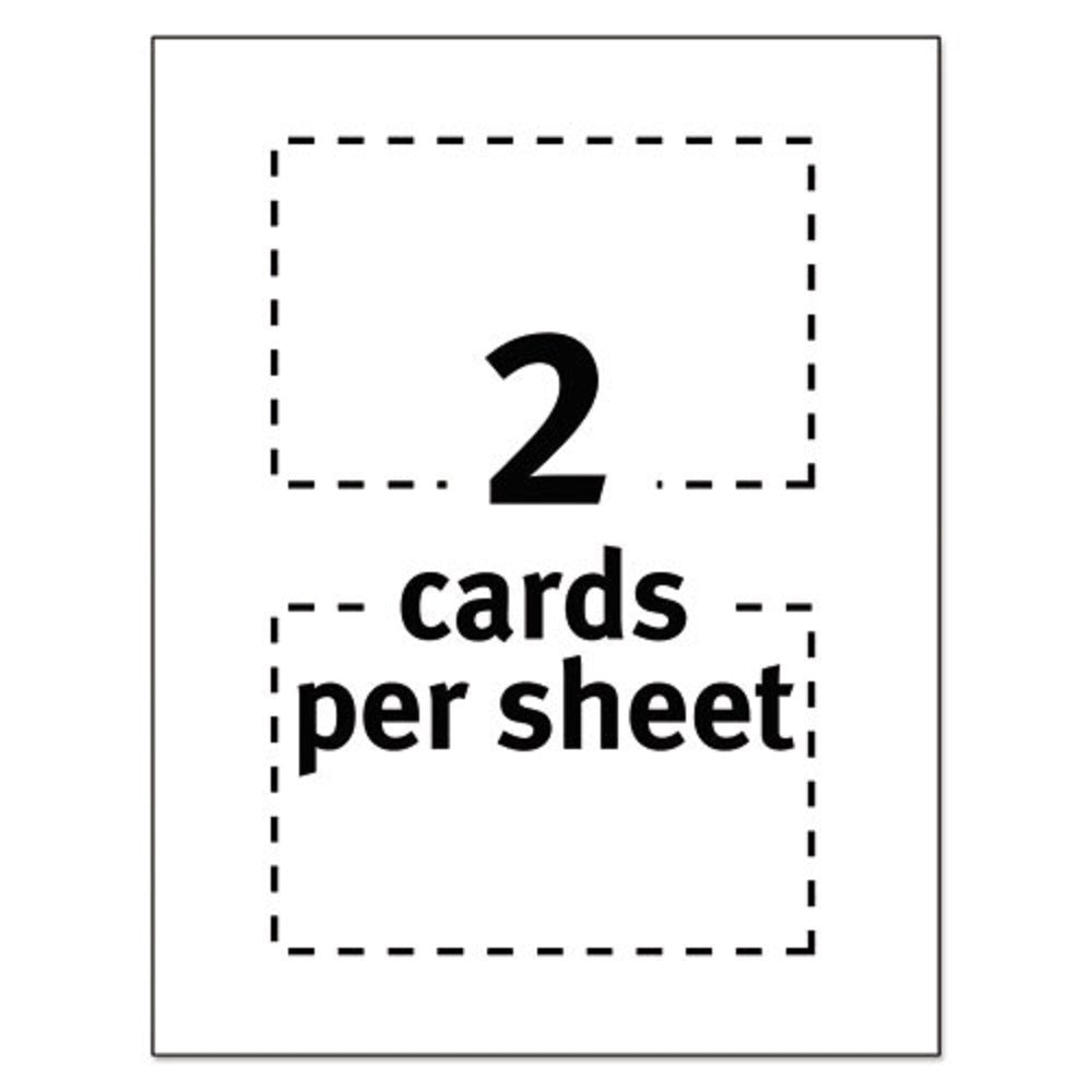 PRINTABLE POSTCARDS, LASER, 80 lb, 4 x 6 - UNCOATED WHITE