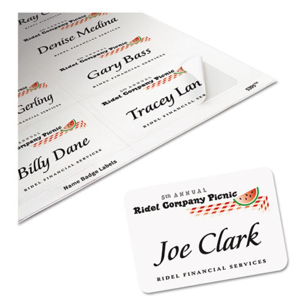 AVERY ADHESIVE NAME BADGES