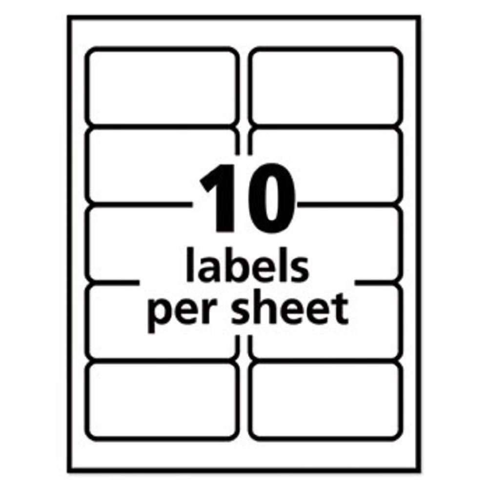 REPOSITIONABLE SHIPPING LABELS W/ SURE FEED, INKJET/ LASER - WHITE