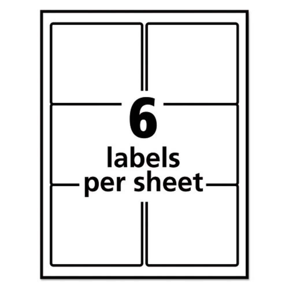 REPOSITIONABLE SHIPPING LABELS W/ SUREFEED TECHNOLOGY, LASER PRINTER - WHITE