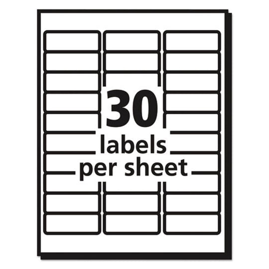 EASY PEEL MAILING LABELS W/SURE FEED TECHNOLOGY - LASER PRINTER - CLEAR