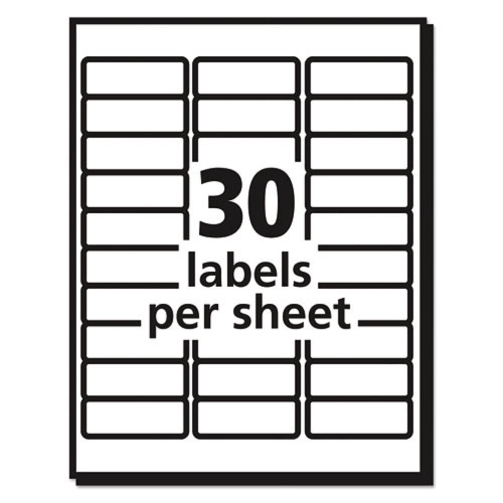 EASY PEEL MAILING RETUREN ADDRESS LABELS - WHITE