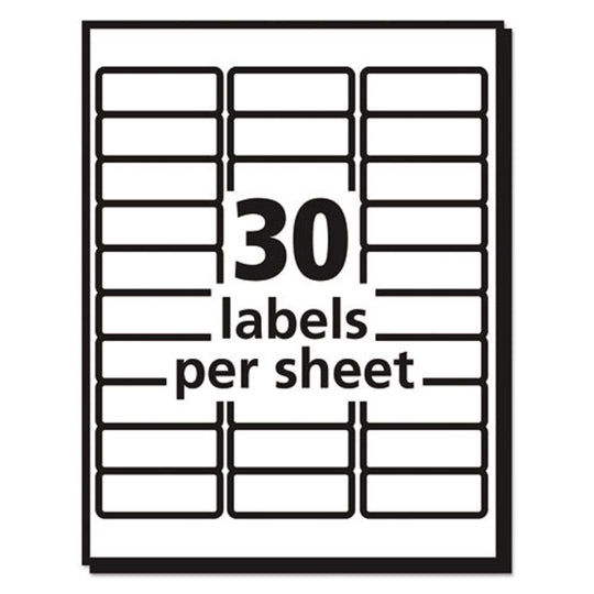 EASY PEEL MAILING RETUREN ADDRESS LABELS - WHITE