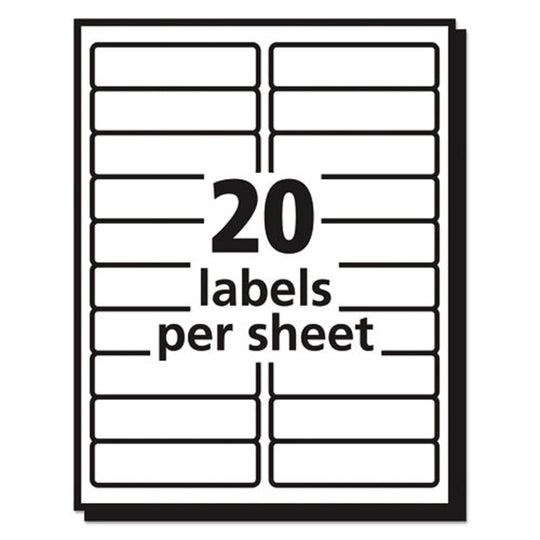 EASY PEEL MAILING LABELS W/ SURE FEED TECHNOLOGY, LASER PRINTERS - MATTE CLEAR