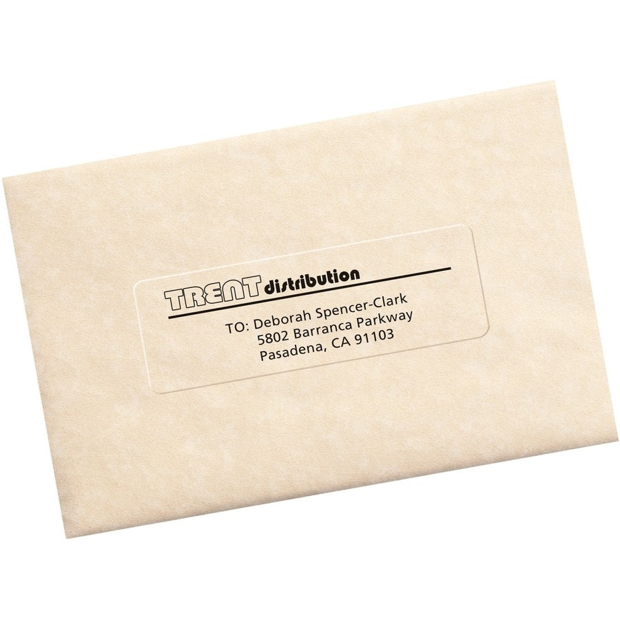 PEEL MAILING LABELS W/ SURE FEED TECHNOLOGY, LASER PRINTERS - MATTE CLEAR