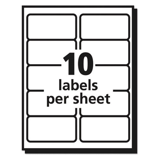 EASY PEEL MAILING LABELS W/ SURE FEED TECHNOLOGY, LASER PRINTERS - MATTE CLEAR