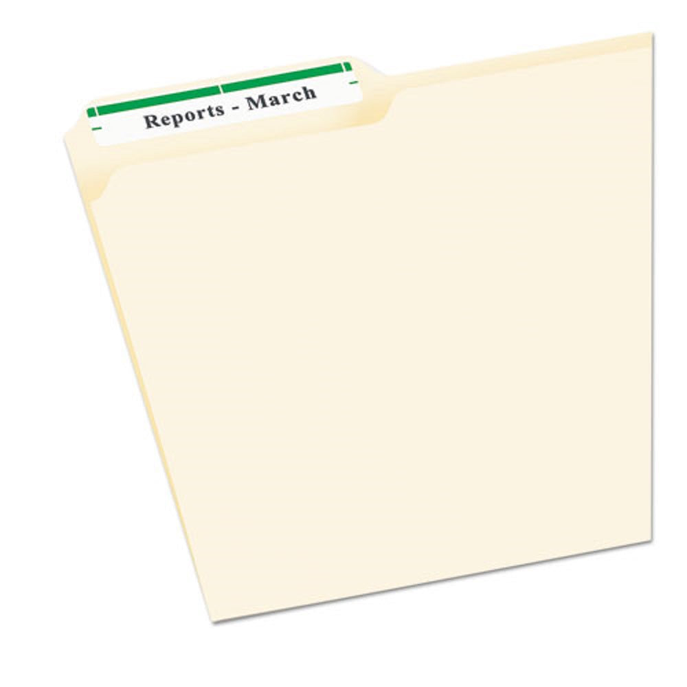 PERMANENTA TRUEBLOCK FILE FOLDER LABELS W/ SURE FEED TECHNOLOGY - WHITE