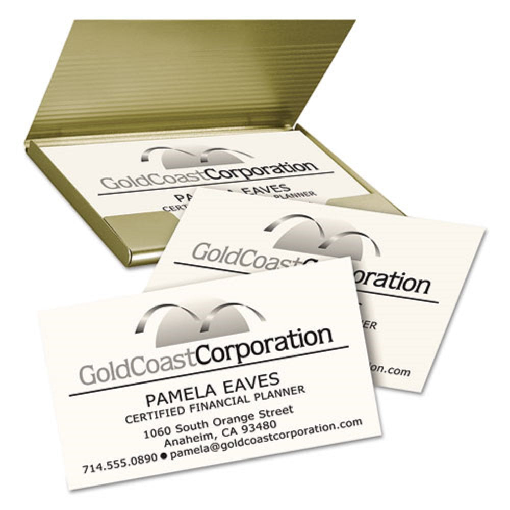 CLEAN EDGE BUSINESS CARDS, LASER - IVORY