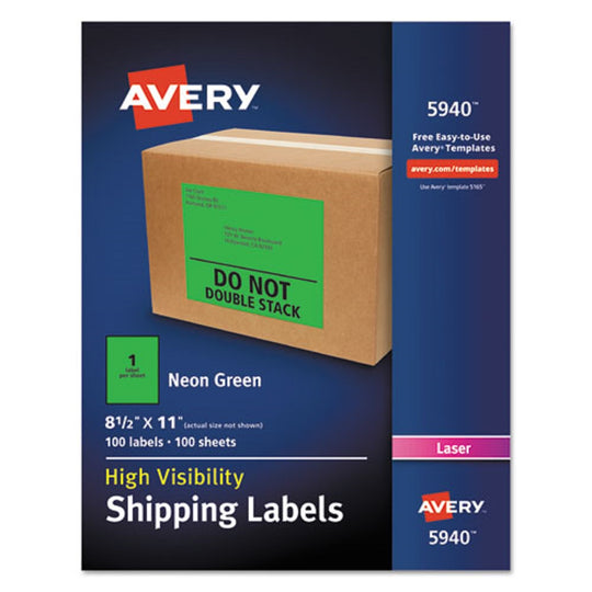 HIGH-VISIBILITY PERMANENT LASER ID LABELS - NEON GREEN