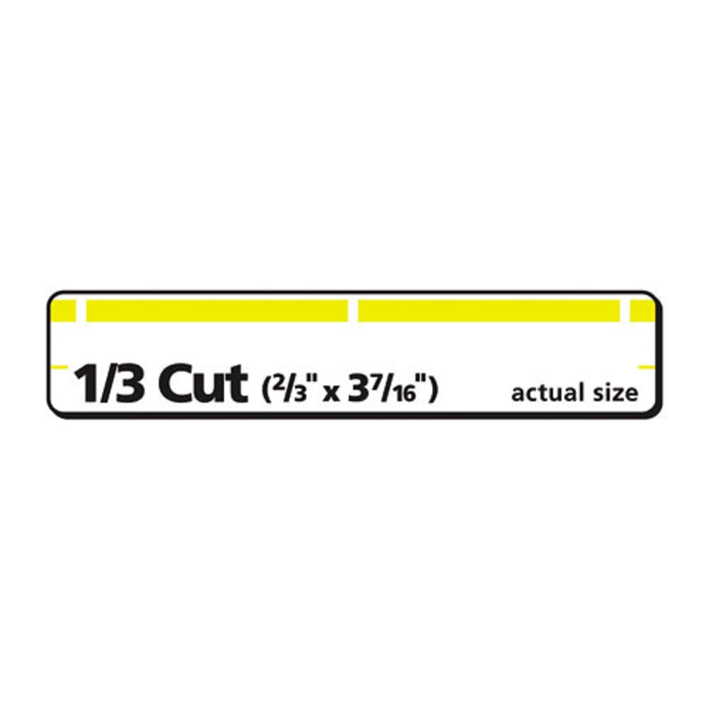 PERMANENT TRUEBLOCK FILE FOLDER LABELS W/ SHURE FEED TECHNOLOGY - WHITE