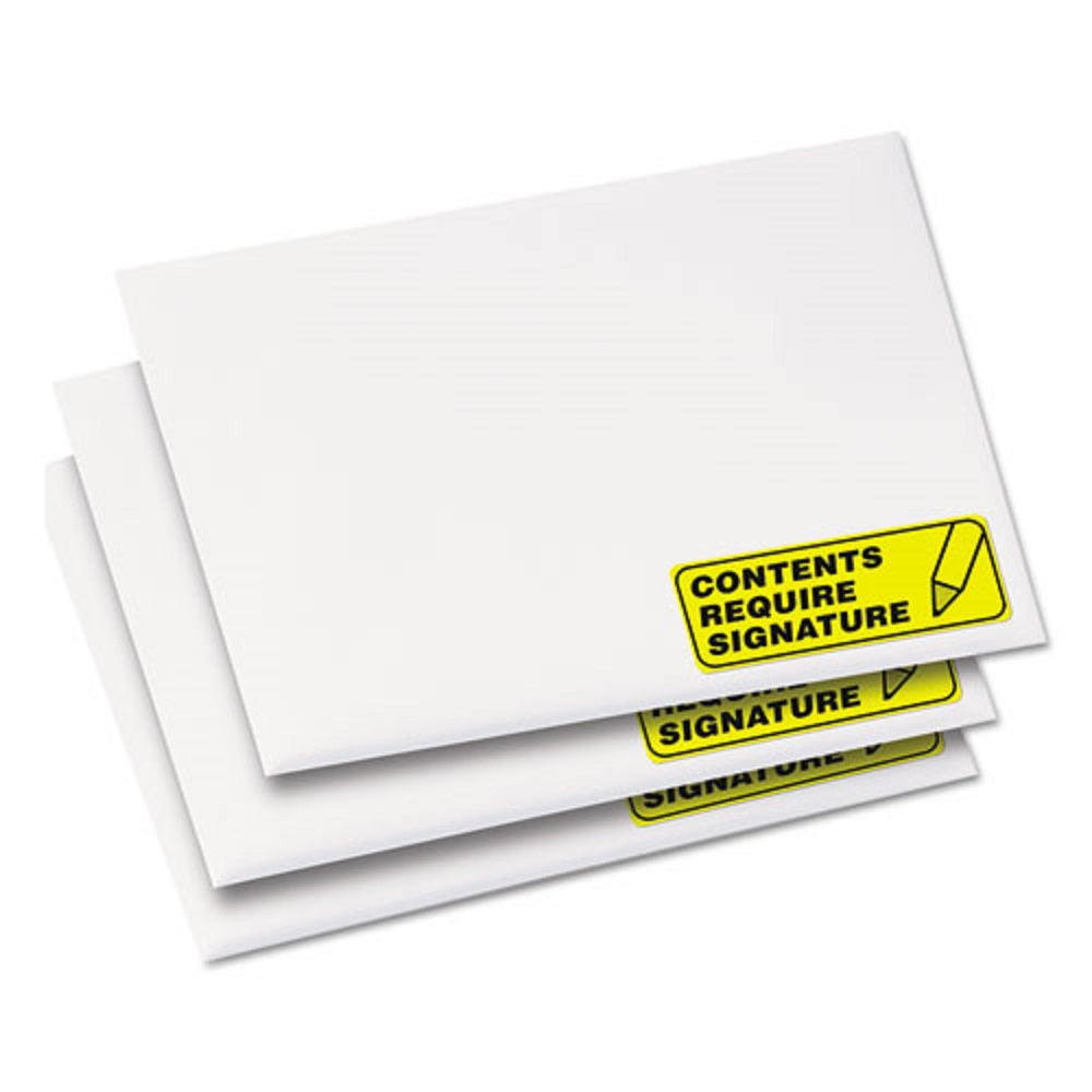 HIGH VISIBILITY PERMANENT LASER ID LABELS  - NEON YELLOW